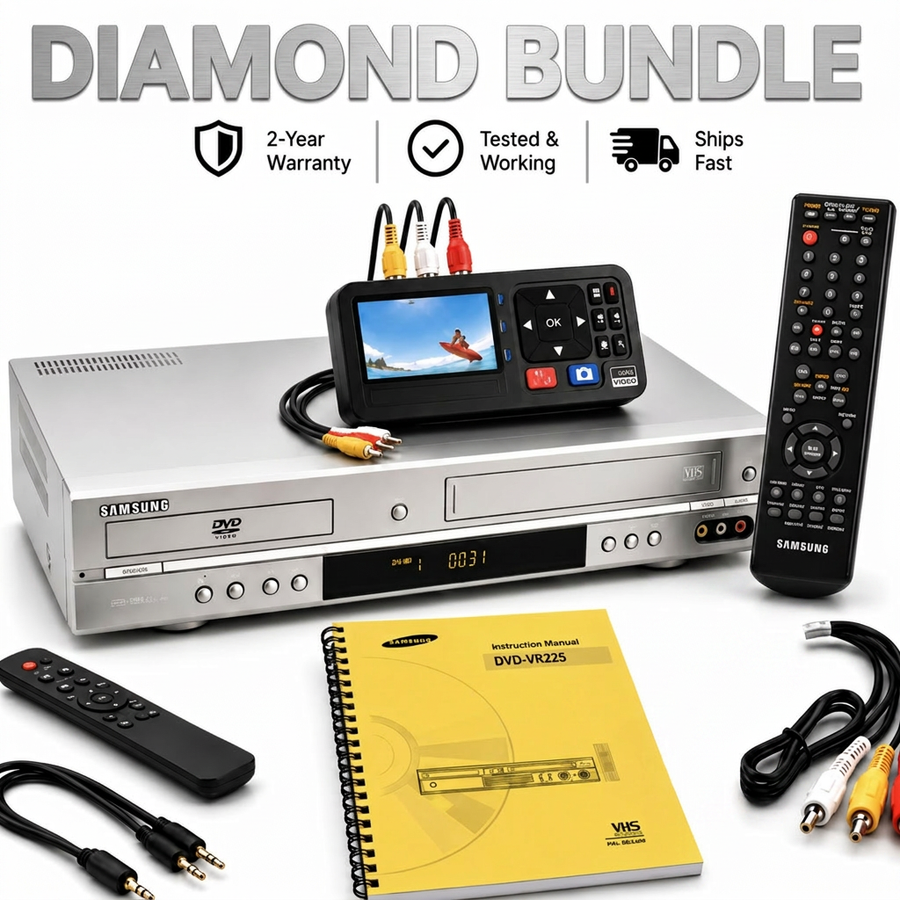 Samsung VCR/DVD Combo Player - DIAMOND Bundle